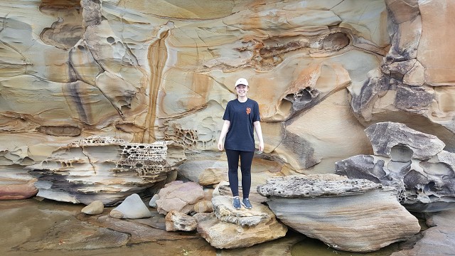 12 Amy amongst the sandstone