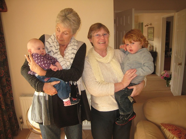 Adelaide and Lester with Granny Joyce