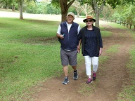 Ouma and Oupa enjoying an afternoon stroll