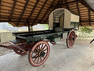 Old Voortrekker wagon on display at Pretoriuskop