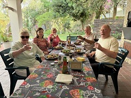 Howard and June Stafford, out hosts for a lekker lunch