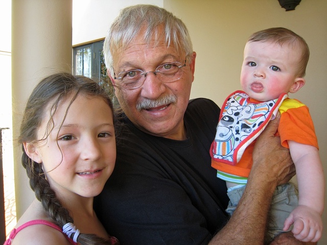 Mia, Oupa Tony, and Robbie